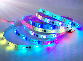 全彩燈帶WS2811S 10段30燈 RGB